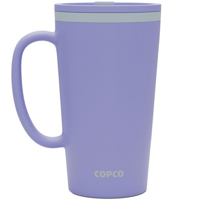 Copco Cone Double Wall Insulated Coffee Mug with Handle, Durable & BPA-Free Reusable Plastic, 16 oz.