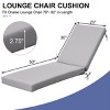 Crestlive Products Patio Outdoor Chaise Lounge Cushion Beige 2 PC - 3 of 4
