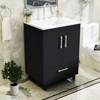 Hyleory 25" Modern Bathroom Vanity With Ceramic Basin, Undermount Sink Cabinet, Free Standing Storage Cabinet With Sink Combo Set - 4 of 4