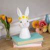 Northlight Easter Bunny Bust with Daisy Flower Crown - 9" - White - 2 of 4