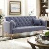 NicBex 71 Inch Velvet Convertible Love Seat Sofa Retro Style Upholstered Sofa Couch for Small Living Room,Bedroom - 2 of 4