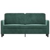 vidaXL 2-Seater Sofa Dark Green 55.1" Velvet - 2 of 4