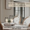 Rustic Farmhouse Lantern Decor Set of 2 - Stylish Decorative Lanterns for Your Living Room, Fireplace Mantle or Kitchen Dining Table - Modern Beauty - 3 of 4