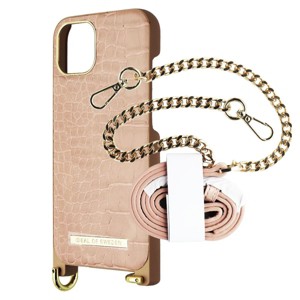 iDeal of Sweden Atelier Necklace Case for iPhone 13 - Misty Rose Croco - 1 of 3
