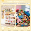 Kids Wood Organizer Cabinet for Storing Games Books Craft, Children Storage Shelf with 8 Removable Bins, Kids Bookcase for Kindergarten Playroom - 2 of 4