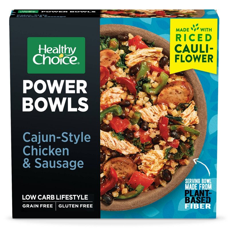 Healthy Choice Gluten Free Frozen Power Bowls Cajun Chicken And Sausage - 9.4oz, 1 of 7
