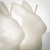 4.75"H Vance Kitira White Bunny Candle - Set of 2, White - 2 of 4