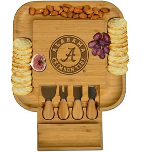 NCAA Alabama Crimson Tide Bamboo Cheese & Charcuterie Board - 1 of 4