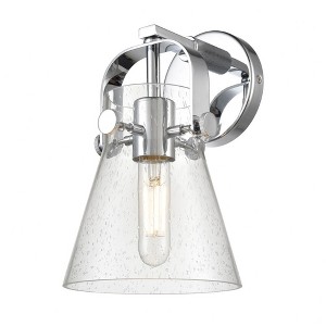 Pilaster II Cone - 1 Light Wall Sconce In Industrial Style-9.75 Inches Tall and 6.5 Inches Wide - 1 of 1