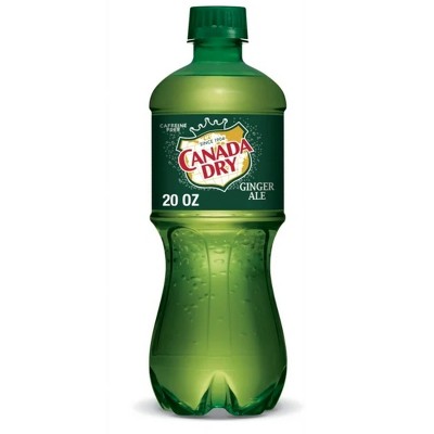Canada Dry Caffeine Free Ginger Ale Soda Pop, 16.9 fl oz, Bottle (Pack of 2)