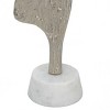 GlasFlength Decorative Objects Abstract Human Decor Thinker Sculpture Figurine Aesthetic Table Desk Decor for Living Room, Silver, 3.5"*3"*11" - 4 of 4