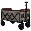 Grungis Multi-Function Seat Shopping Cart,Foldable All-Terrain Beach Cart,Utility Cart for Camping,Shopping,Sports - 2 of 4