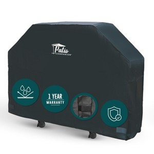Patio Companion Essential, BBQ Grill Cover, 1 Year Warranty, Heavy-Duty Material, Waterproof and Weather Resistant, Gas Grill Cover - 1 of 4