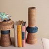 Storied Home Handmade Debossed Terra-cotta Vase, Terra-cotta Color & Black - 3 of 4