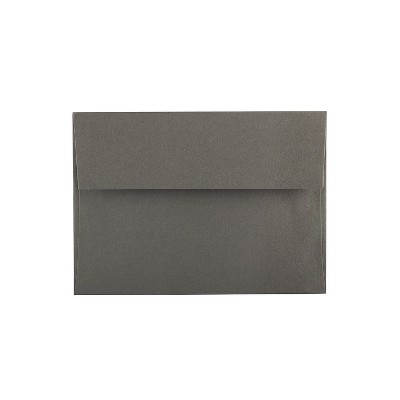 JAM Paper A7 Invitation Envelopes 5.25 x 7.25 Dark Grey 50/Pack (36396434I)