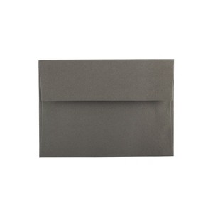 JAM Paper A7 Invitation Envelopes 5.25 x 7.25 Dark Grey 50/Pack (36396434I) - 1 of 4