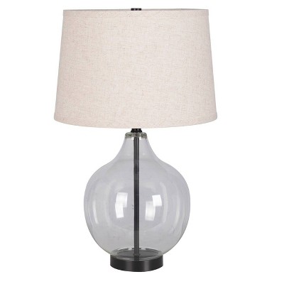 Large Glass Gourd Table Lamp Gray - Threshold™