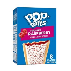 Pop-Tarts Toaster Pastries, Breakfast Foods, Kids Snacks, Frosted Raspberry, 13.5oz Box, Pack of 2 - 1 of 4