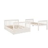 NicBex Twin over Full Bunk Bed Wooden Bed Frame with 2 Storage Drawers, Inclined Ladder and Full Length Guardrail, No Box Spring Required - 4 of 4