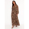 Petal and Pup Anisa Maxi Dress - Olive Floral S - 3 of 4