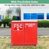 Unique Bargains Aluminum Outdoor "FDC" Fire Department Connection Metal Signw with a Down Arrow 1 Pc - 4 of 4