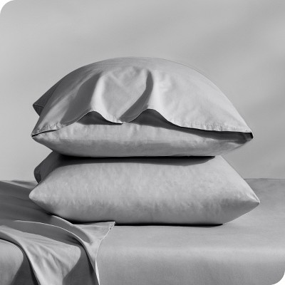 300 Thread Count Organic Cotton Percale Pillowcase Set by Bare Home