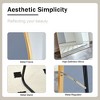 Modern Floor Mirror, Aluminum Alloy Metal Frame Arched Wall Mirror, Full Length 4S - ModernLuxe - 4 of 4