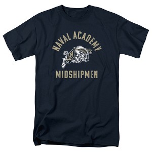 Men's Us Naval Academy Official USNA Midshipmen Logo T-Shirt USNA Midshipmen Logo - 1 of 4