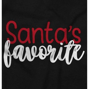 Funny Christmas Santa's Favorite Toddler Baby Girl T Shirt Brisco Brands - 1 of 4