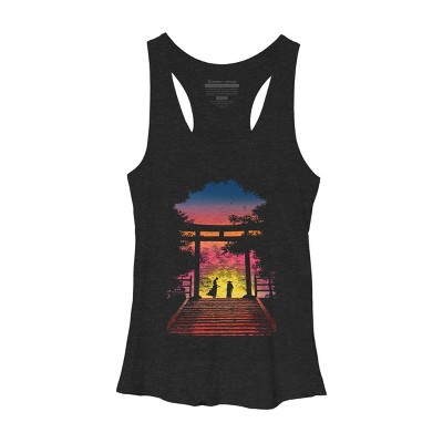 Women's Design By Humans As the Sun is Rise, The Battle Begin By Bacht Racerback Tank Top
