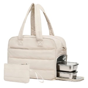 3-in-1 Insulated Lunch Tote for Women, Laptop Work Bag with Leakproof Compartment & Coin Purse, Fits 17.3" Laptop - 1 of 4