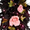 26" Prelit LED Cute and Creepy Halloween Swag Pink Lights - National Tree Company - 3 of 4