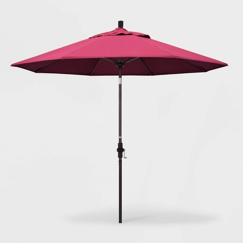 9 Sun Master Patio Umbrella Collar Tilt Crank Lift Sunbrella Hot Pink California Umbrella Target