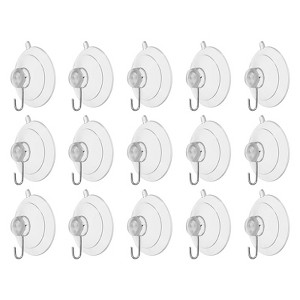 Unique Bargains Waterproof Reusable Load 2.2 Lbs Suction Cup Hooks and Hangers - 1 of 4
