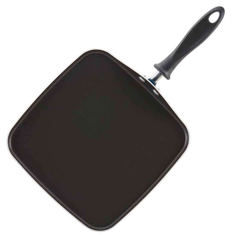 Farberware 3pc Nonstick Aluminum Reliance Skillet and Griddle Cookware Set Black, 5 of 8