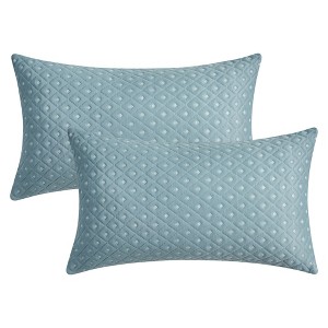 REGALWOVEN Geometric Pattern Soft Cozy Throw Pillow Covers for Living Room Sofa Home Decor 2 Pcs - 1 of 4