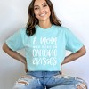 Simply Sage Market Women's A Mom Who Runs On Caffeine And Kisses Short Sleeve Garment Dyed Tee - 2 of 2