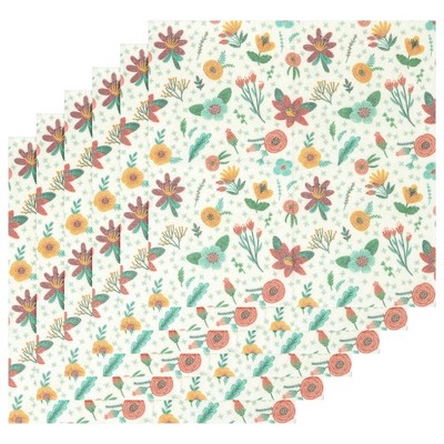 Unique Bargains Cute Pattern Microfiber Multipurpose Reusable Absorbent Kitchen Towels 14" x 14"