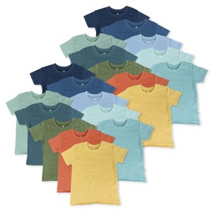 Honest Baby 20-Pack Organic Cotton Short Sleeve T-Shirts Bundle - 1 of 4