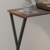 Narrow Console Table, 2-Tier Farmhouse Sofa Table with Shelves, 33.5 Inch Long Hallway Table - 3 of 4