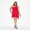 Women's Asymmetrical Satin Mini A-Line Dress - Wild Fable™ - 2 of 3