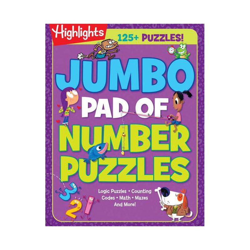 Jumbo Pad of Number Puzzles - (Highlights Jumbo Books & Pads) (Paperback), 1 of 2