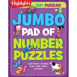 Jumbo Pad of Number Puzzles - (Highlights Jumbo Books & Pads) (Paperback)