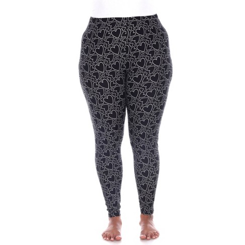 Women's Super Soft Leopard Printed Leggings Black One Size Fits Most Missy  - White Mark : Target