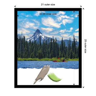 Matte Black Polystyrene Rectangular Wall Picture Frame