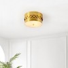Jimena 3 Light 13" Flush Mount - FLU4113 - Brass - Safavieh - 4 of 4