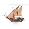 Old Modern Handicrafts DHOW Medium Ship Model – 30.5"x5"x26.5", Handcrafted with Triangular Sails & Rigging - 2 of 4