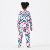 PATPAT Family Matching Christmas Pajamas, Tie Dye Holiday Pjs Sets Long Sleeve Sleepwear Blue Snowman For Family - 3 of 4