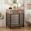 Dog Crate Furniture for Small Dog, Wooden Dog House Indoor, Decorative Dog Kennel with Drawer, Indoor Pet Crate End Table - 2 of 4