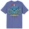 Superman Hero Power Men's Periwinkle Crew Neck Short Sleeve T-shirt - 2 of 4